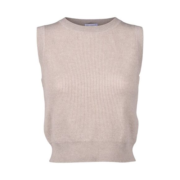 Brunello Cucinelli Natural Cashmere Women's Sweater